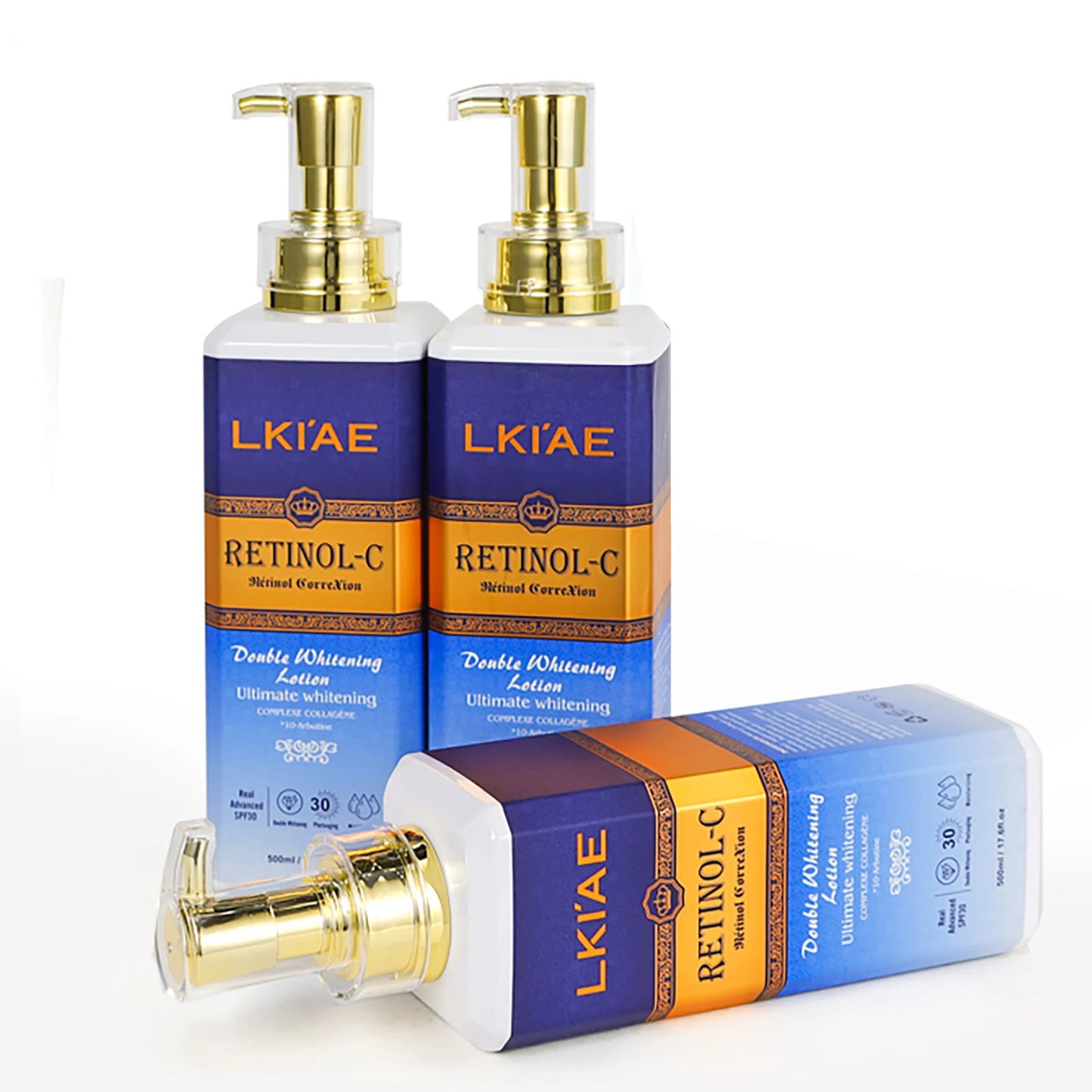 LKIAE Retinol Whitening Skin Care Set, Moisturizing, Reduce Wrinkles, Fine Lines, Dark Spots, With Collagen, Snail Extract