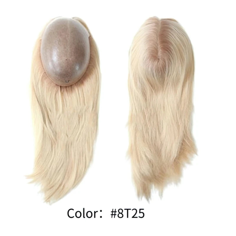 Topper For Women Injected Skin 100% Chinese Cuticle Remy Virgin Human Hair Wigs Straight Topper Silky Hairpieces for Woman
