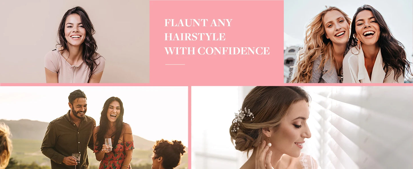 Clip in Human Hair Double Weft Thicker 100% Human Remy Hair Clip in New Version Thick Silky Straight Human Hair 1B Natural color