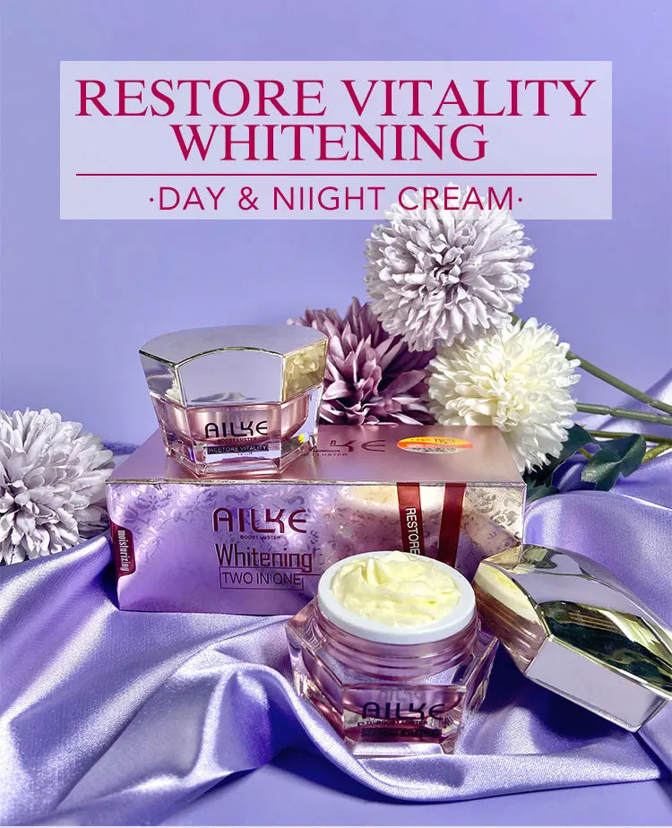 AILKE Skin Radiant Facial Cream With Sodium Hyaluronate, Lightening, Moisturizing, Cleansing, Improve Dull Skin Face Cream