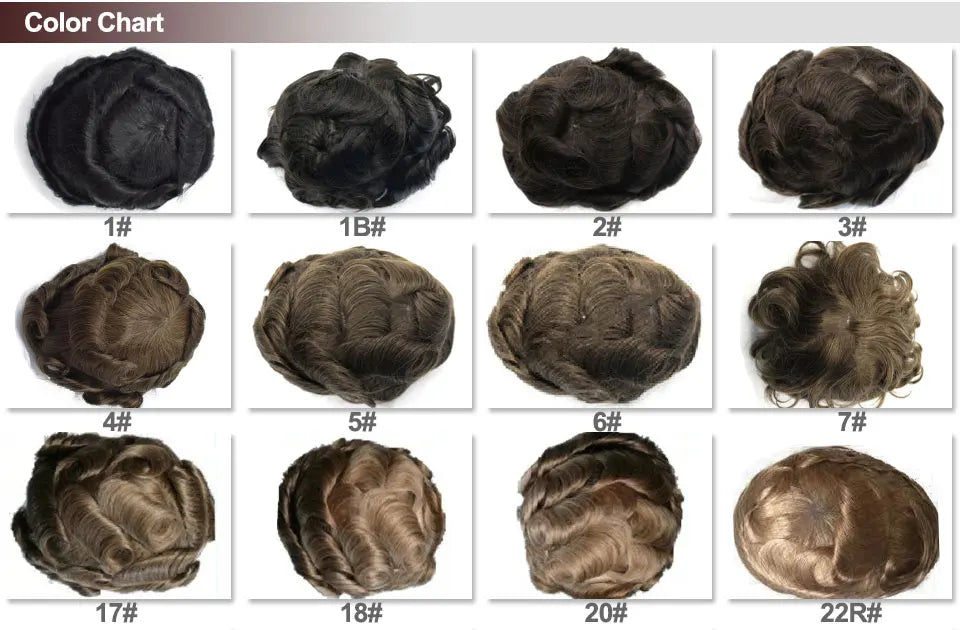 Men Toupee Indian Human Hair Wigs Thin Skin Human Remy Hair Wigs With Knots Invisible Natural Hairline Indian Hair System Units
