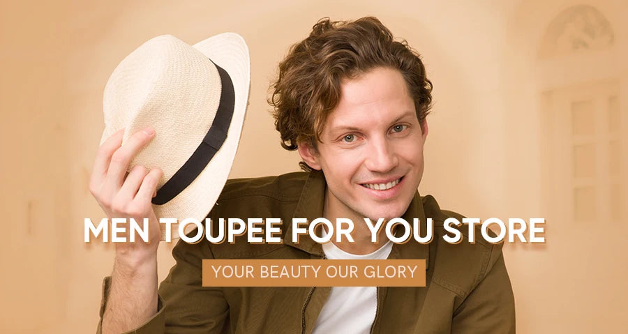 Curly Men's Wig Mono Npu Indian Human Hair Toupee For Men Durable Capillary Prosthesis Natural Black Wigs Man 6inch Hairpieces