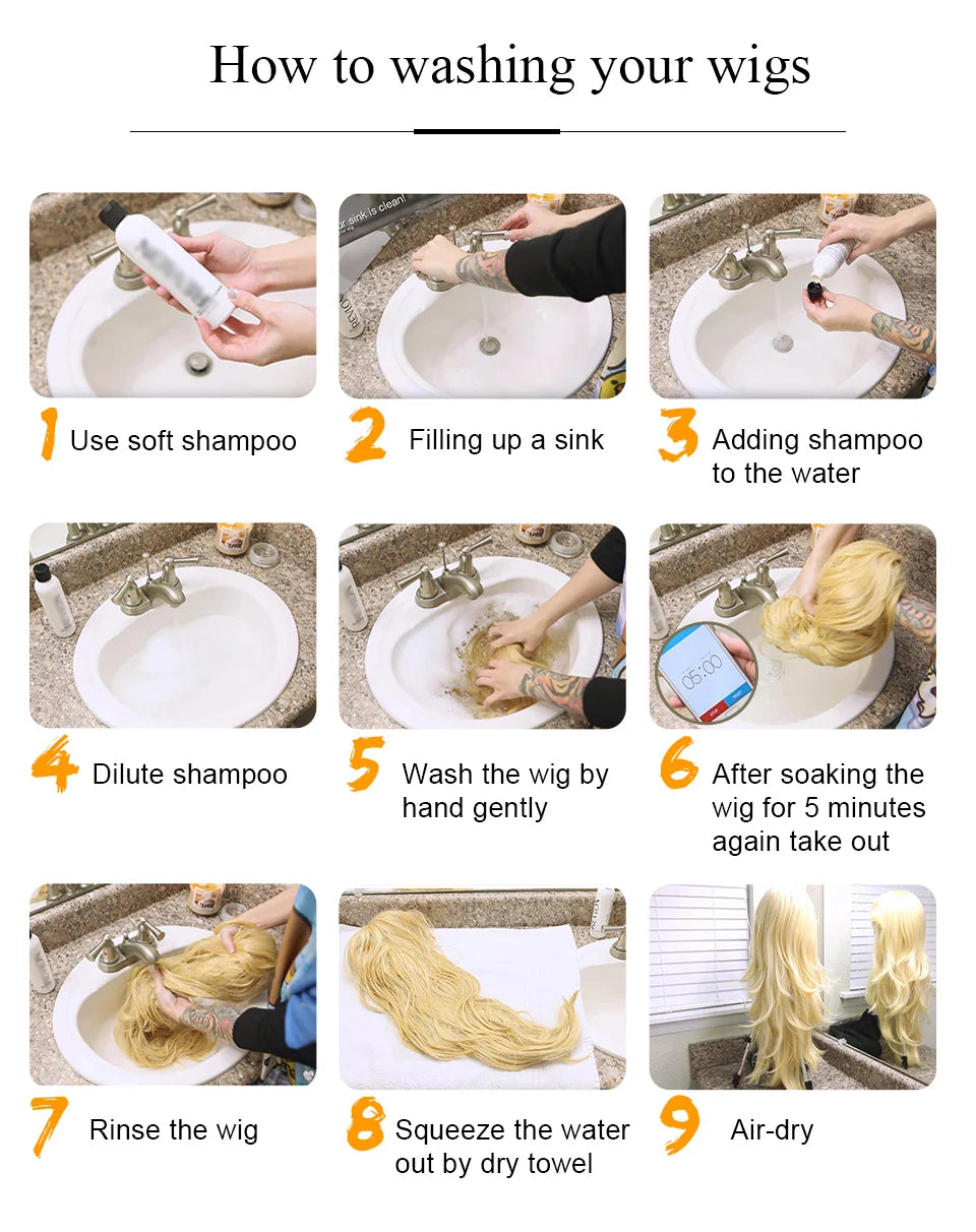 EASIHAIR Ash Blonde Wavy Cosplay Wigs with Bangs Natural Long Synthetic Hairs for Women Lolita Party Heat Resistant Fibers Wig