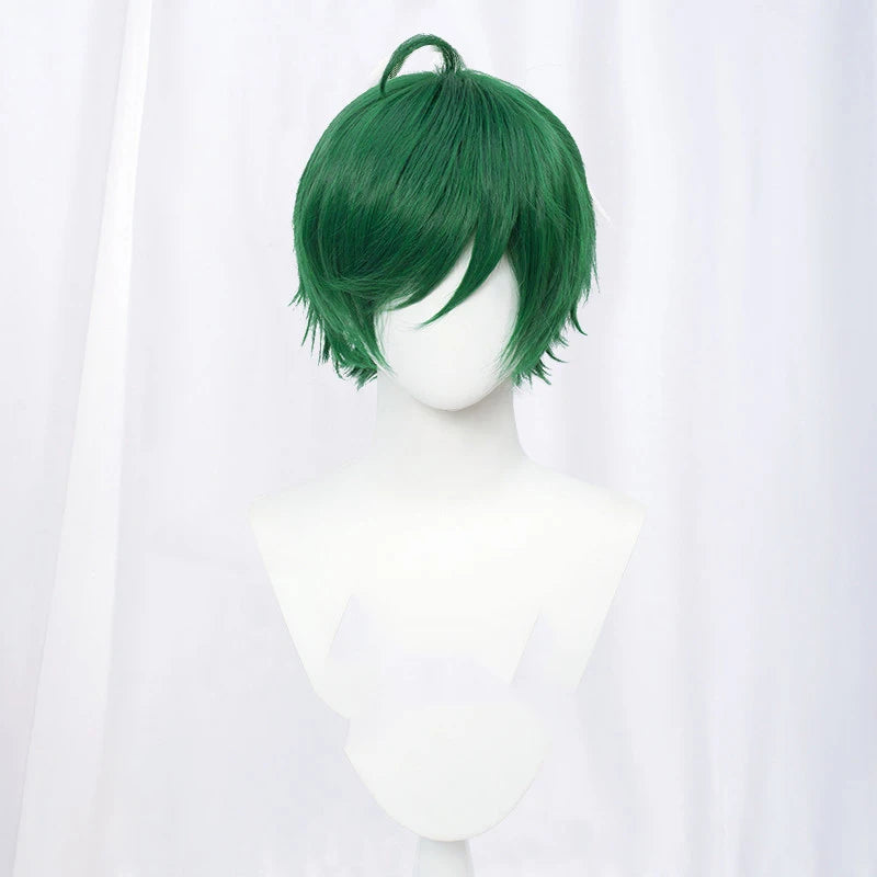 L-email wig 30cm Short Cosplay Wigs Pink Blonde Red Black White Men Wig with Bangs Heat Resistant Synthetic Hair Party 20 Colors