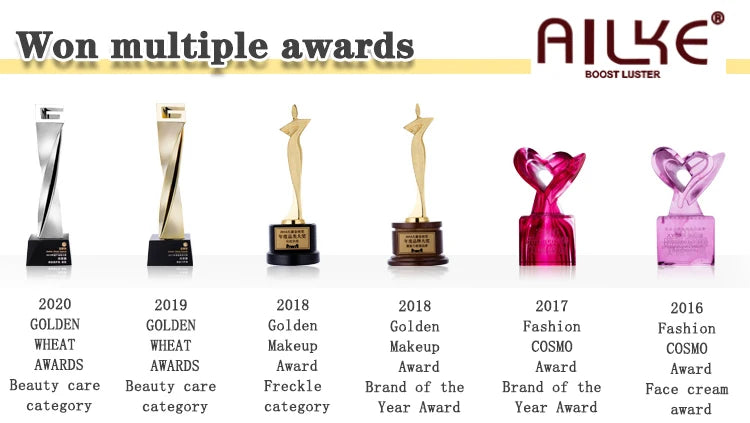 AILKE 24K Gold Perfect Flawlessly Lightening Skin Care Kit, Moisturizing, Smooth Skin, Even Skin Tone, Reduce Wrinkles