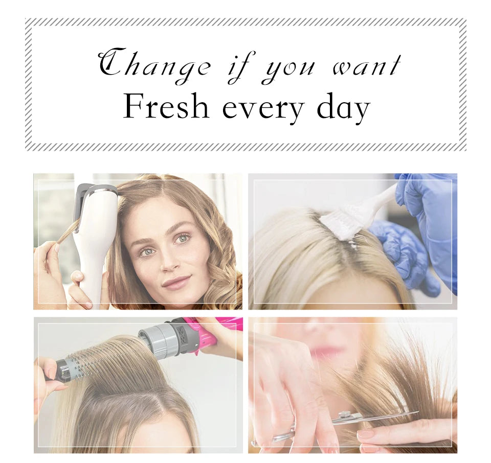 HENRY MARGU Long Natural Wavy Platinum Blonde Wigs with Bangs Cosplay Party Lolita Synthetic Wigs for Women Heat Resistant Fiber