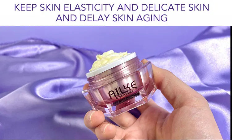 AILKE Lightening Anti-Wrinkle Face Cream With Collagen, Hyaluronic Acid, Whitening Skin Care Women Facial Moisturizer Set