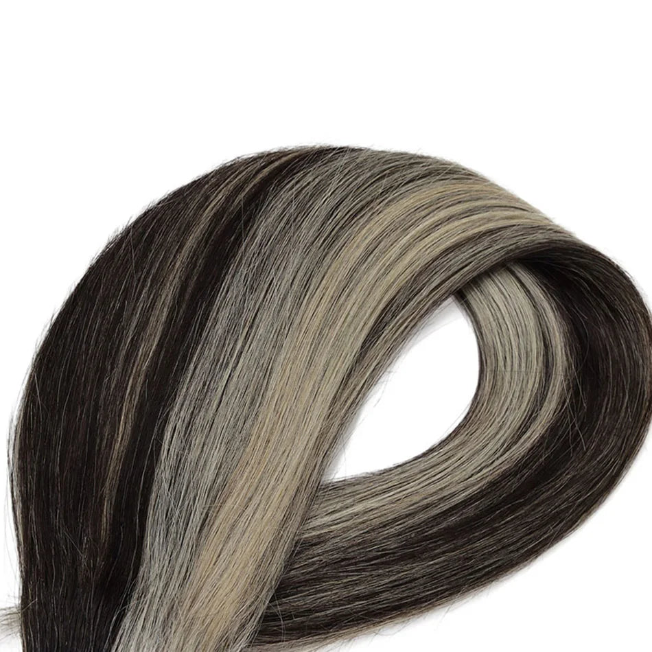 BHF 100% Human Hair Weaves Straight Russian Remy Natural Hair Weft 1piece 100g Black Brown Blonde Color Human Hair Extensions