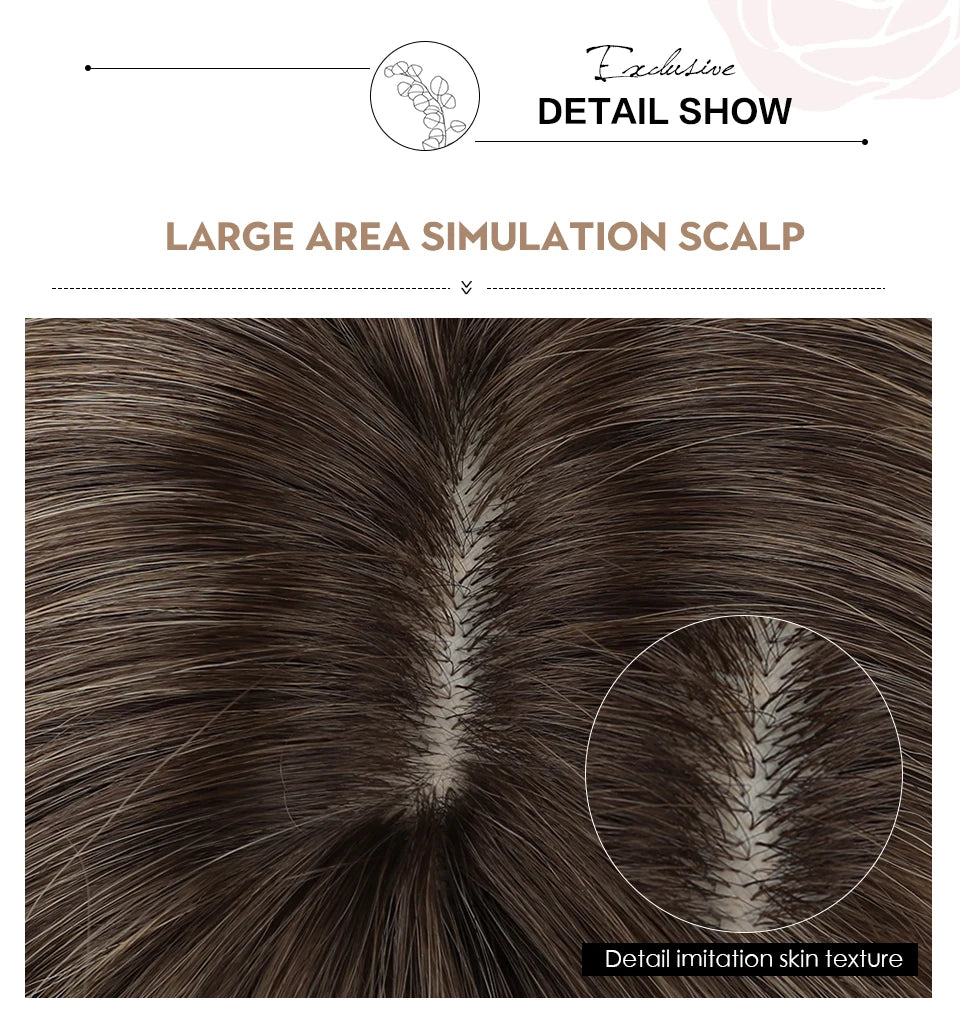 ELEMENT Synthetic Short Straight Wig Black Ombre Blonde Bob Wigs with Bangs for Women Cosplay Party Daily Hair Headband