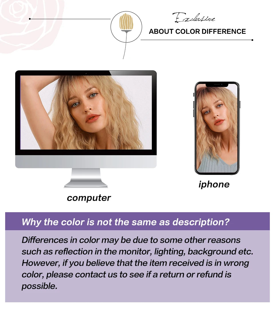 ELEMENT Synthetic Short Straight Wig Black Ombre Blonde Bob Wigs with Bangs for Women Cosplay Party Daily Hair Headband