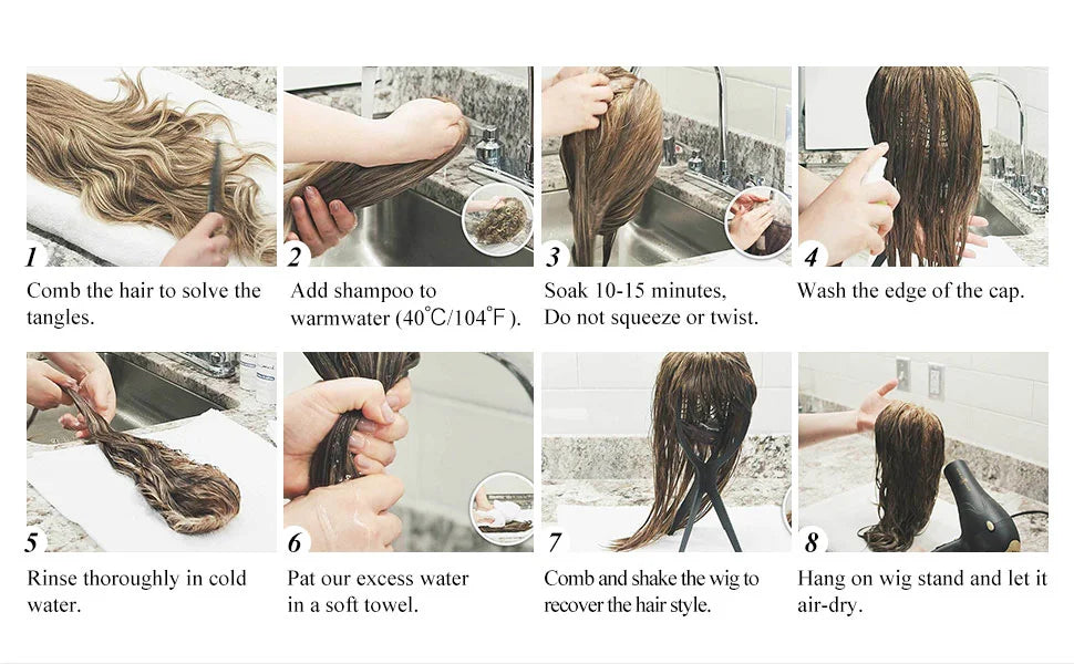 HENRY MARGU Long Wavy Brown Red Orange Wigs with Bangs Cosplay Party Heat Resistant Synthetic Hair Wigs for Black Women Afro