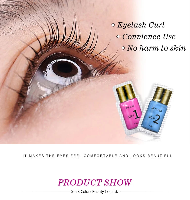 10 Pairs/Lot Lash Lift Lotion Sachet 0.8g Per Bag Lash Perm And Setting Lotion 8-12 Minutes Lifting Eyelashes Eye Makeup Tools