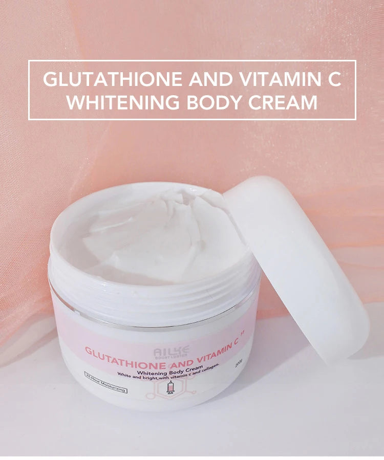 AILKE Whitening Skin Care Cream, Lightening Lotion, Remove Dark Spots With Glutathion, Shea Butter, Moisturizing Body Cream