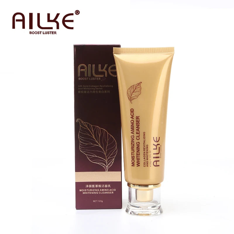 AILKE Collagen Whitening Face Care Set, Moisturizing, Even Skin Tone, Reduce Dark Spots, With Hyaluronic Acid, Vitamin E