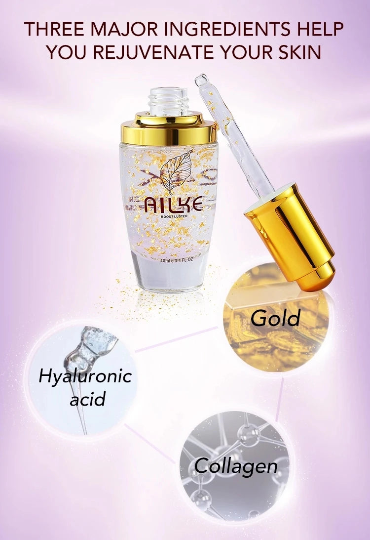 AILKE Collagen Lightening Face Care Set, Moisturizing, Even Skin Tone, Anti-Aging, Wrinkles, For All Skin Types Cosmetics