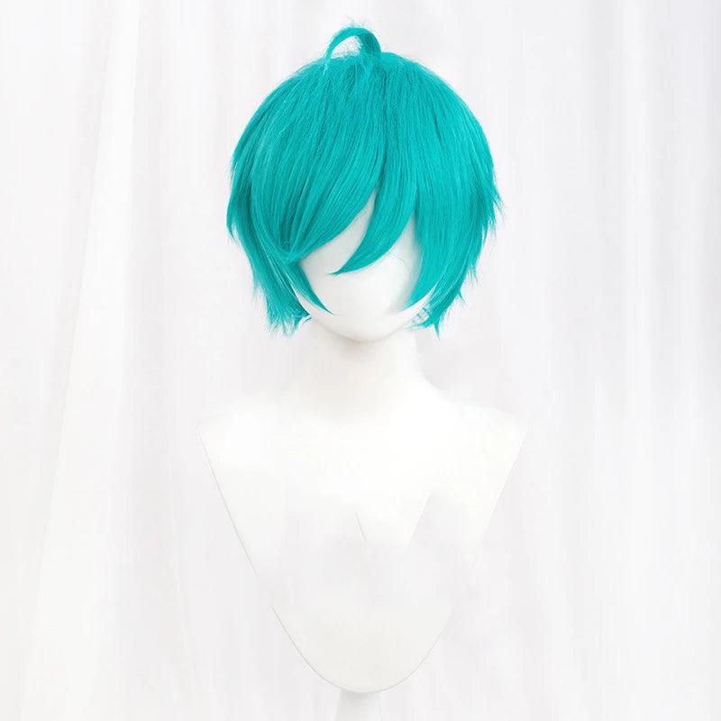 L-email wig 30cm Short Cosplay Wigs Pink Blonde Red Black White Men Wig with Bangs Heat Resistant Synthetic Hair Party 20 Colors