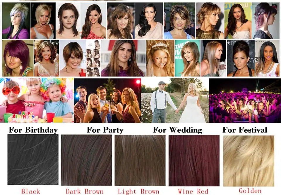 Women's Fashion Wig Natural Brown Short Bob Hair Wig with Side Bangs Daily Party Wigs for Women Female Heat Resistant Fake Hair