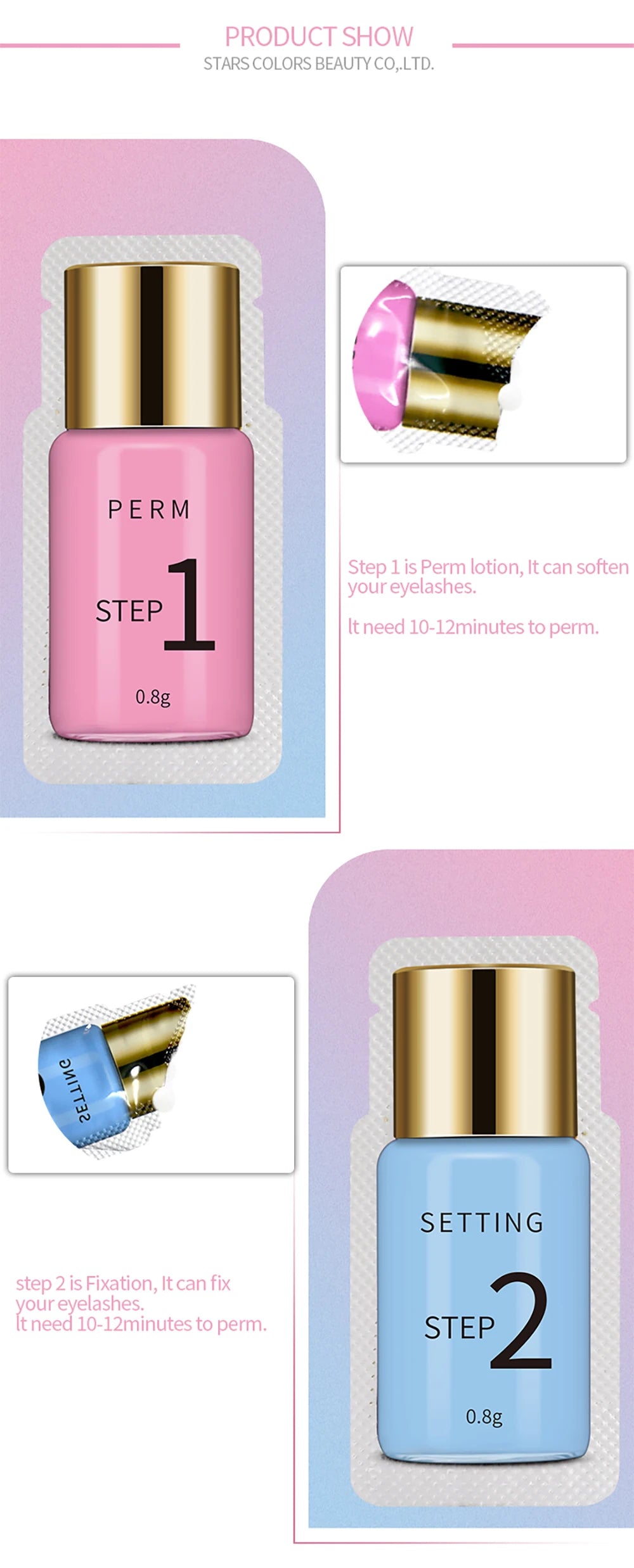 10 Pairs/Lot Lash Lift Lotion Sachet 0.8g Per Bag Lash Perm And Setting Lotion 8-12 Minutes Lifting Eyelashes Eye Makeup Tools