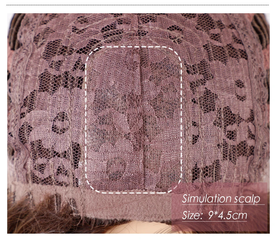 ELEMENT Synthetic Short Straight Wig Black Ombre Blonde Bob Wigs with Bangs for Women Cosplay Party Daily Hair Headband