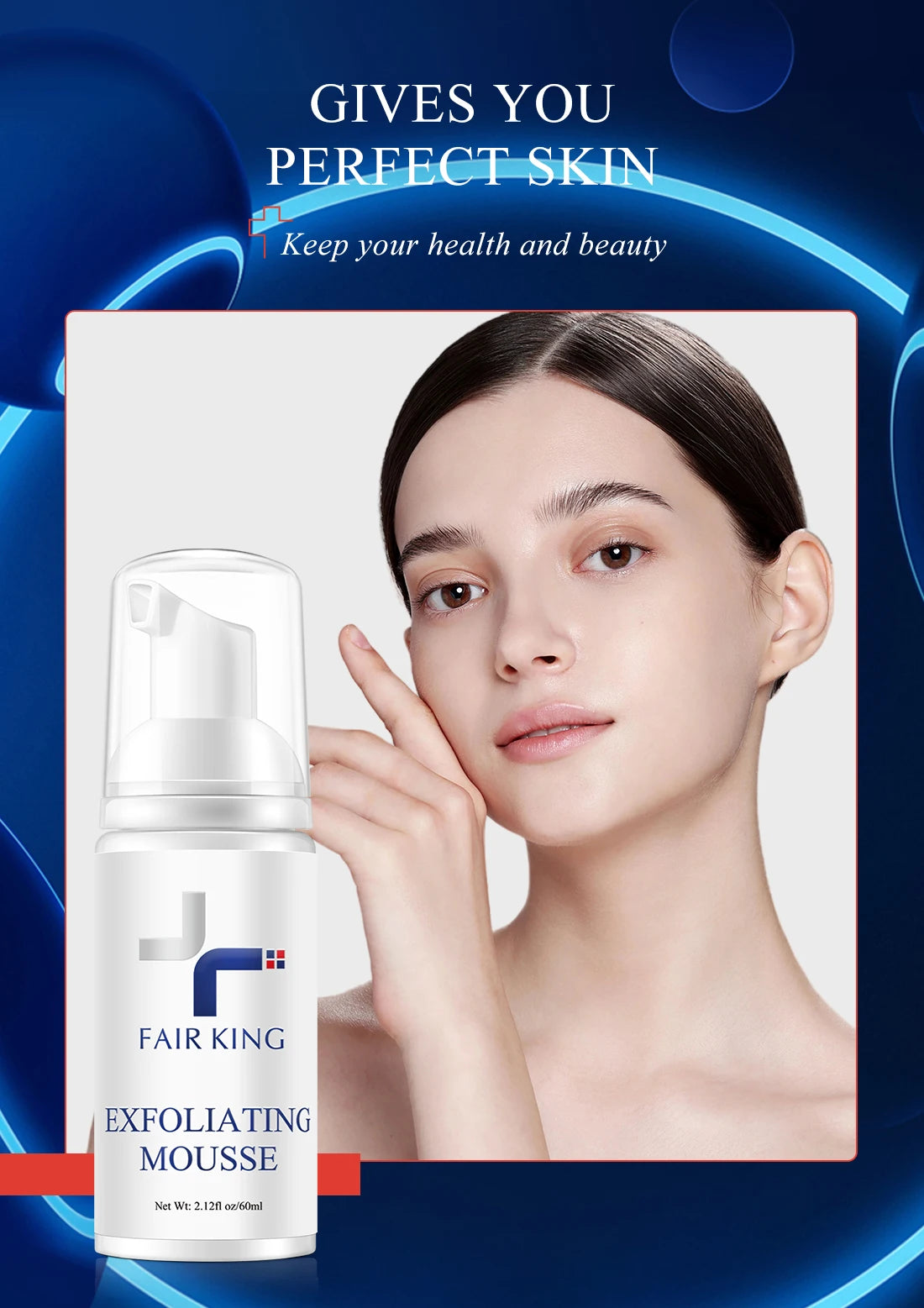 Facial Exfoliating Mousse Peeling Gel Face Scrub Deep Remove Cleaning All Skin Types Smooth Moisturizing Skin Exfoliator Cream