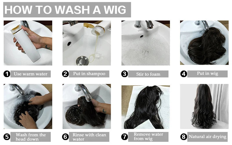 7JHH WIGS Long Wavy Purple Synthetic Wig for Women Daily Cosplay Party Natural Resistant Hair Wigs with Bangs Ombre Wigs