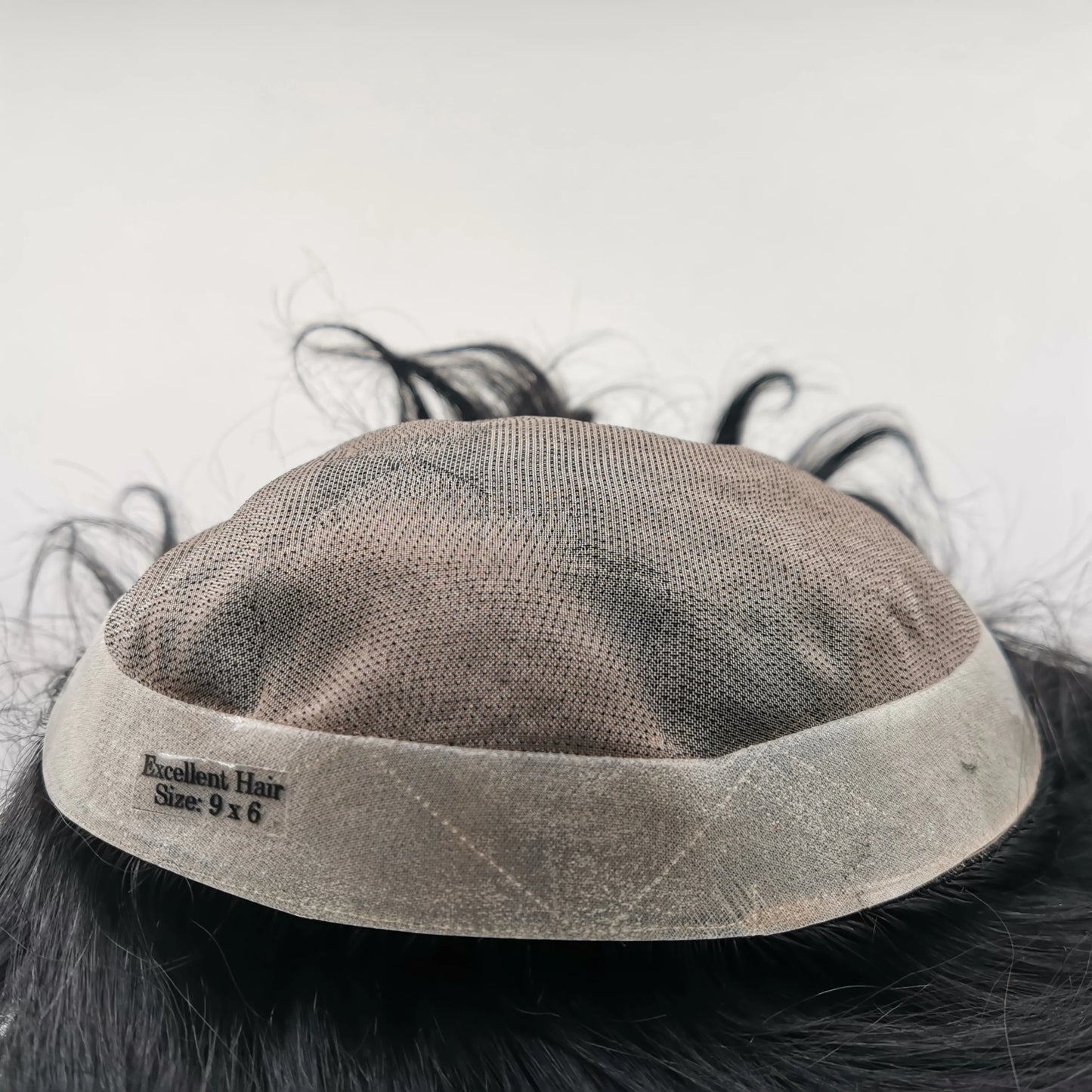 N.L.W Toupee for Men Fine Mono Men Toupee Human Hair Replacement System Hair prosthesis Hair wigs Natural Black Hair Units