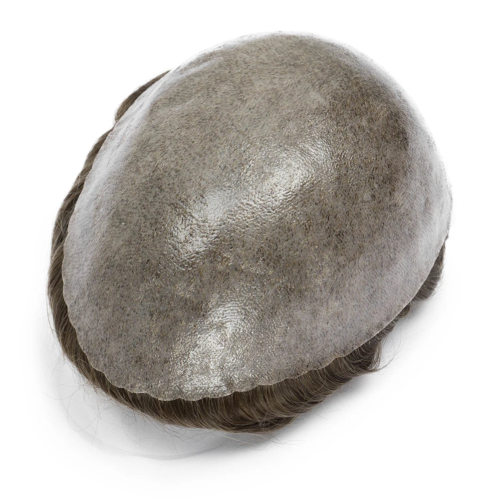 Men Wig Toupee For Men Natural Hairline Indian Human Hair Men's Capillary Prothesis Hair Wig Male 0.1mm Thin Skin Hair Wig