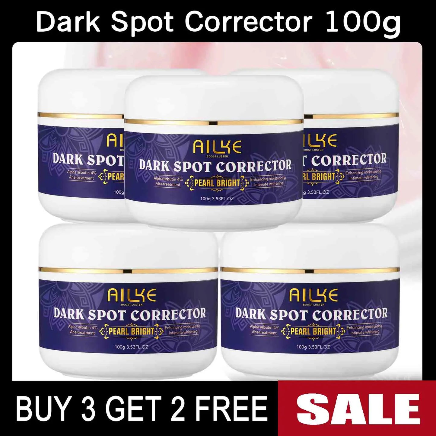 AILKE Whitening Skin Care Set, Reduce White, Dark, and Black Spots, Moisturizing, Clean Skin, Lightening for All Skin Types