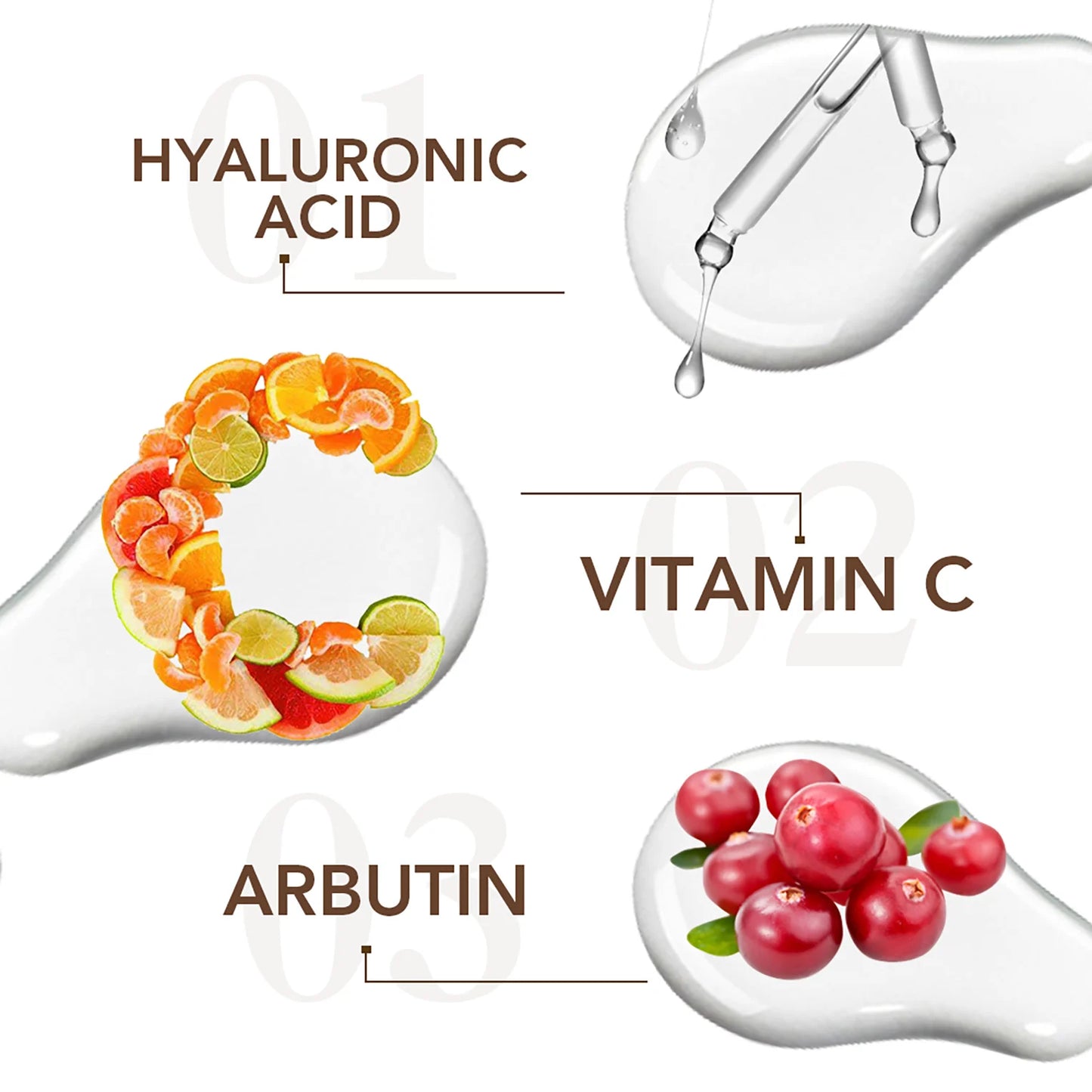 AILKE Women Whitening Face Care Set, Lightening, Reduce Dark Spots, Anti Wrinkles, For All Skin Types, Not Greasy, Easy Absorb