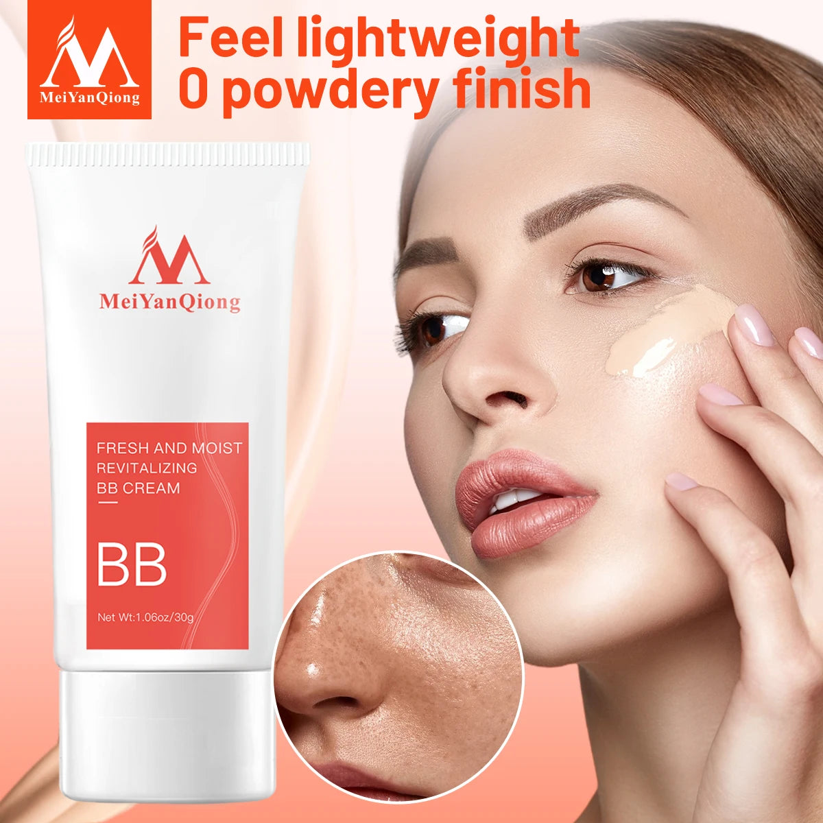 BB Cream Concealer Facial Cosmetics Waterproof and Antiperspirant Firming Foundation Concealer Refreshing Moisturizing Skin Care
