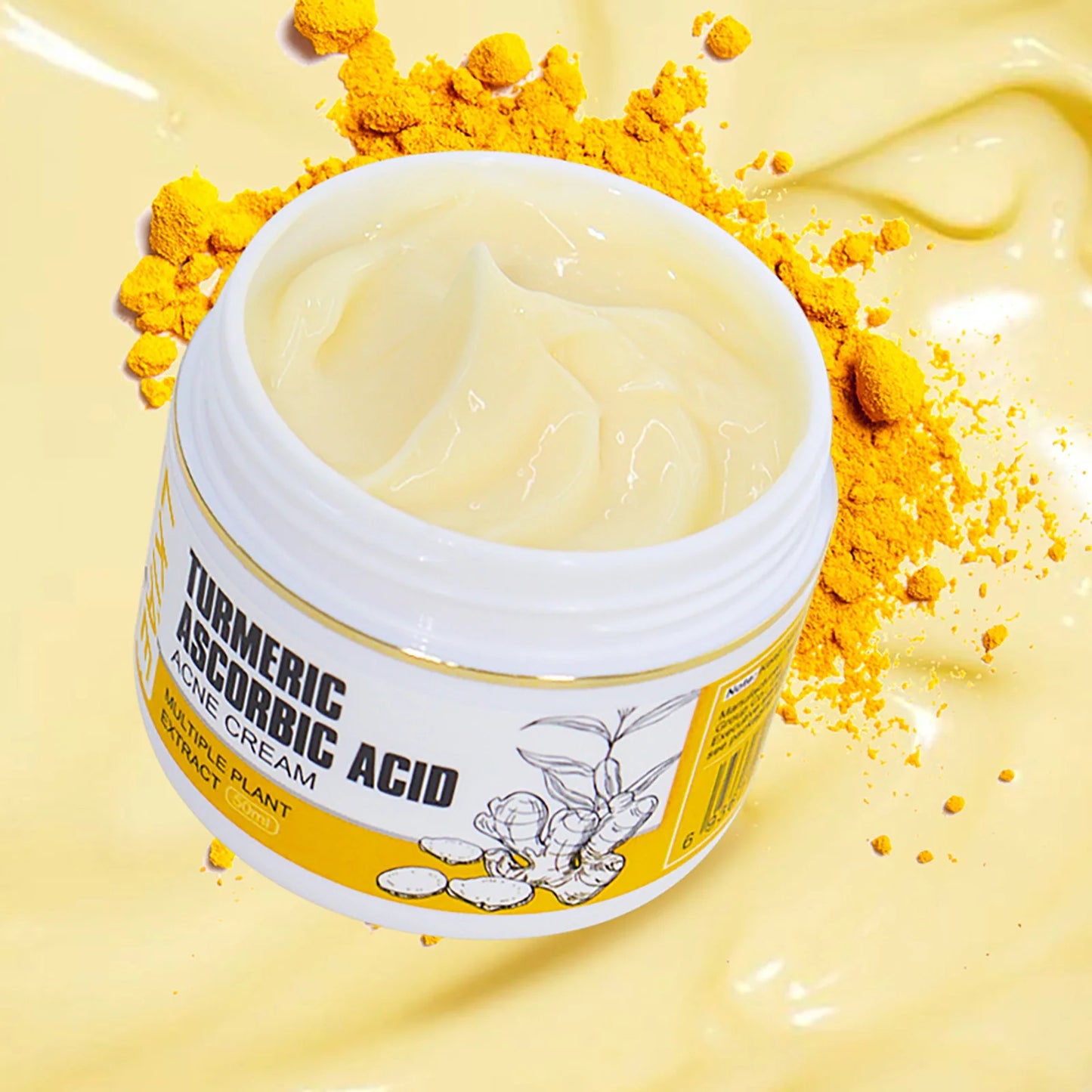 AILKE Natural Turmeric Skin Care Range, Lightening, Cleaning Skin, Moisturizes, Remove Acne and Pimples, Refining Pores