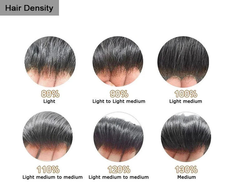 N.L.W Toupee for Men Fine Mono Men Toupee Human Hair Replacement System Hair prosthesis Hair wigs Natural Black Hair Units