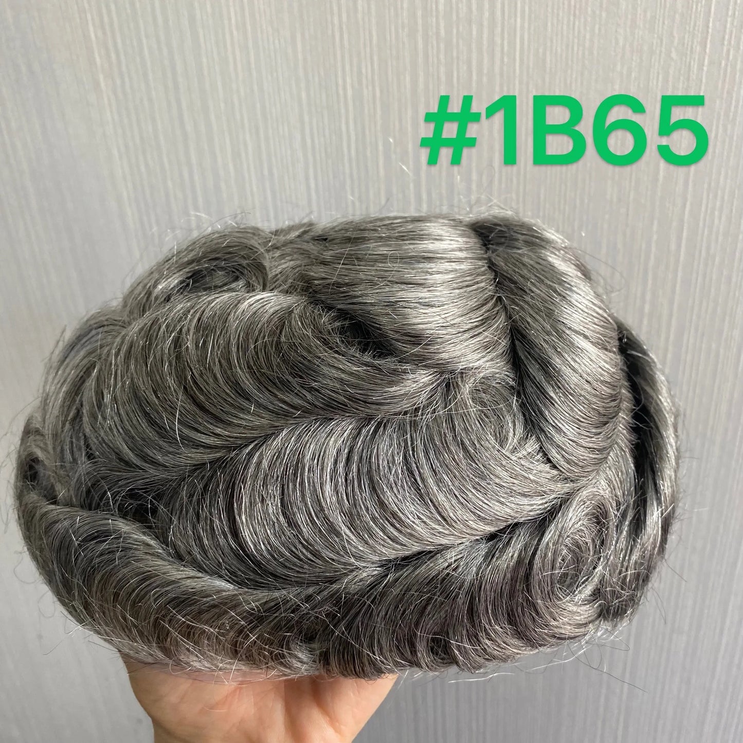 VERSALITE- Mono with Swiss Lace Front Toupee Men Male Hair Prosthesis 100% Natural Human Hair Replacement  System Men's Wigs