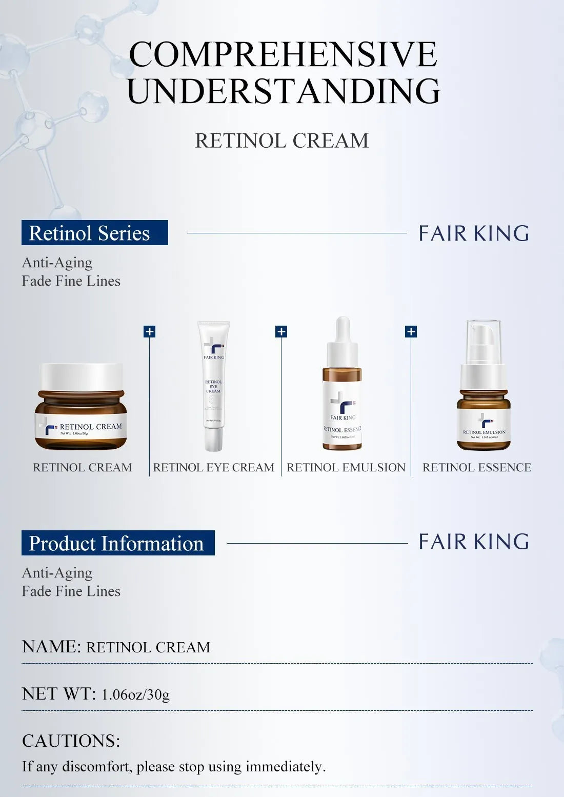 Anti-Wrinkle Face Cream Lifting Firming Fade Fine Lines Anti-aging Whitening Moisturizing Brightening  Nourish Retinol Face Care
