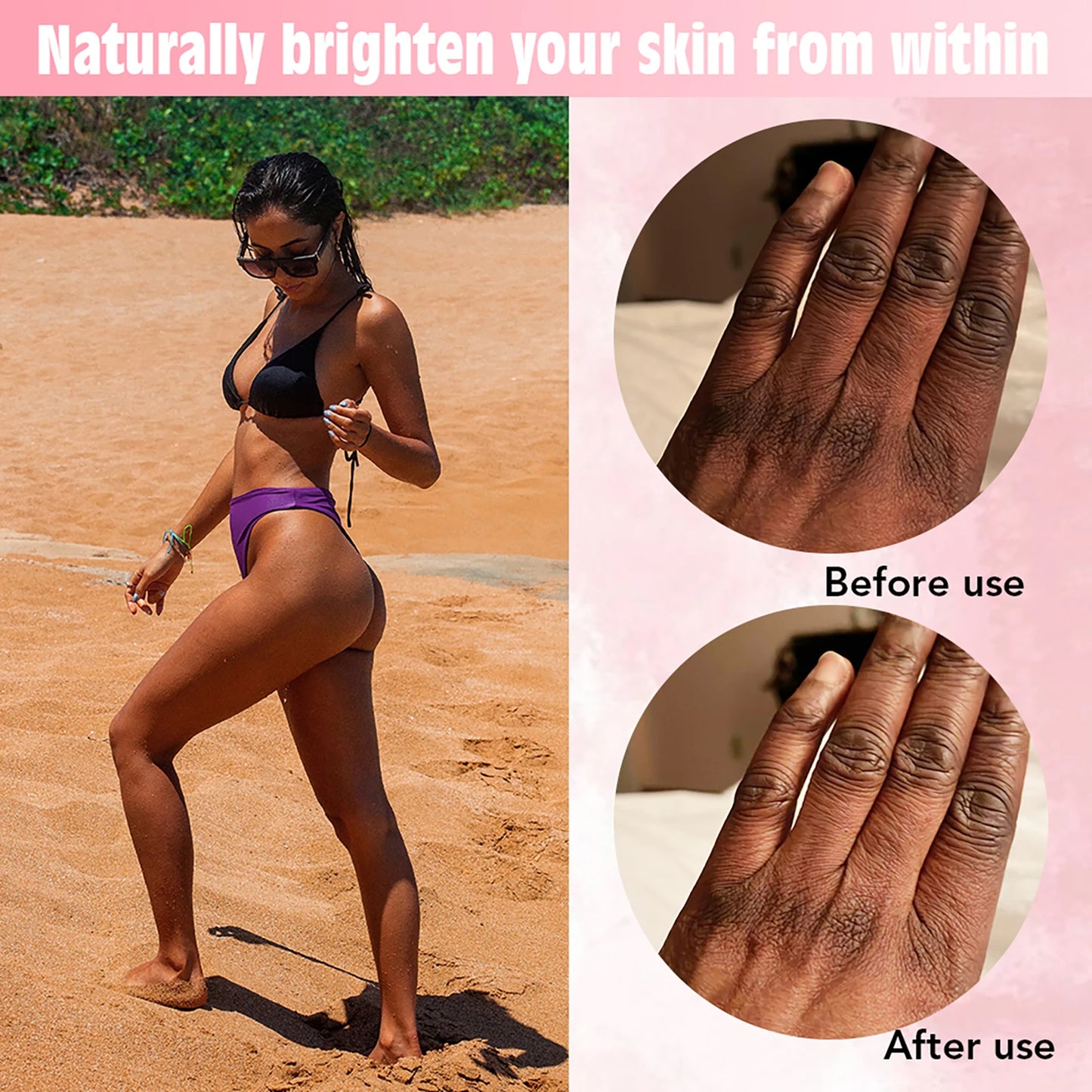 AILKE Women Whitening Skin Care Set, For Smooth, Radiant Skin, Lightening, Moisturizing, Hydrate, With Organic Vitamin C