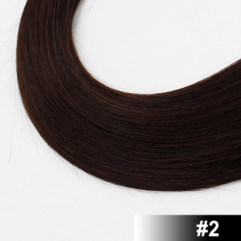 Remy Nano Ring Tip Elastic Hair Real Straight #60 Burmese Human Hair Extensions 14-30INCH Fusion Virgin Hair Extensions