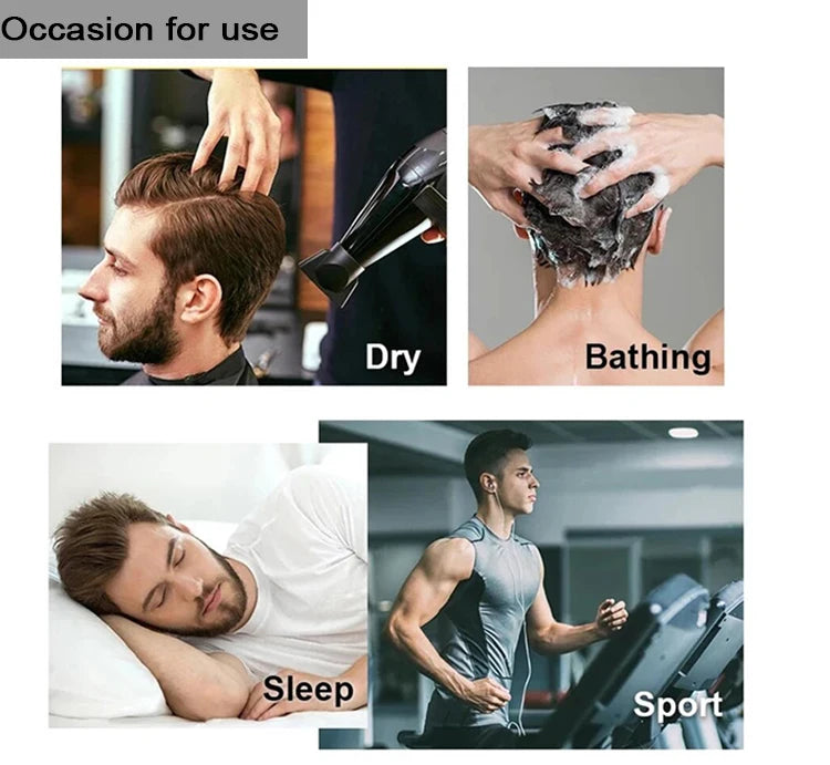 N.L.W Toupee for Men Fine Mono Men Toupee Human Hair Replacement System Hair prosthesis Hair wigs Natural Black Hair Units