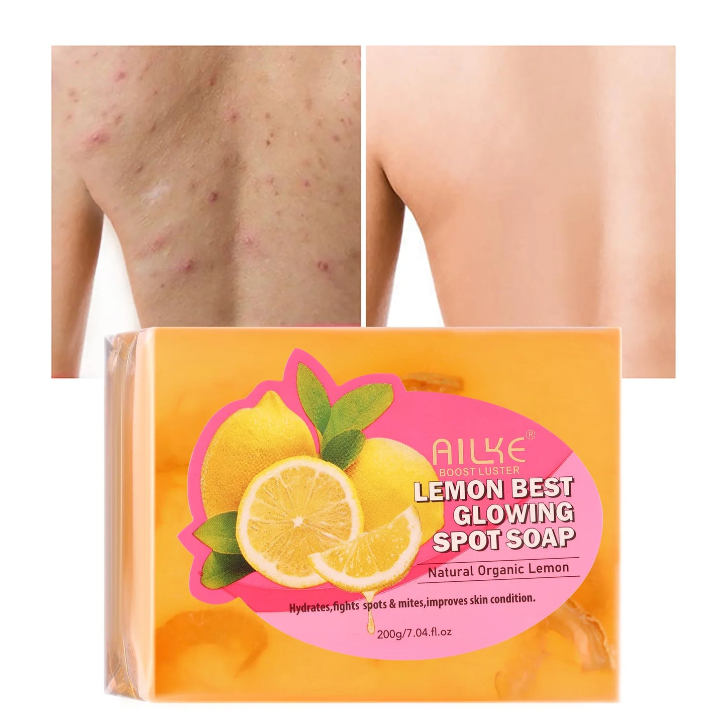 AILKE Natural Skin Cleansing Set, Cleanses Darkness, Stains, Moisturizes, Lightening, Smooth, Improve Rough and Dry Skin