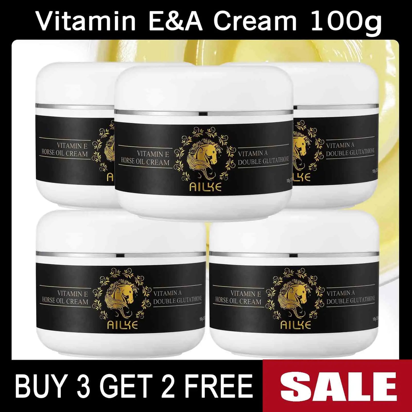 AILKE Collagen 5 in 1 Skin Care Kit, Restore Skin Elasticity, Smooth Skin, Brighten, Even Skin Tone, For Face And Body Use Set