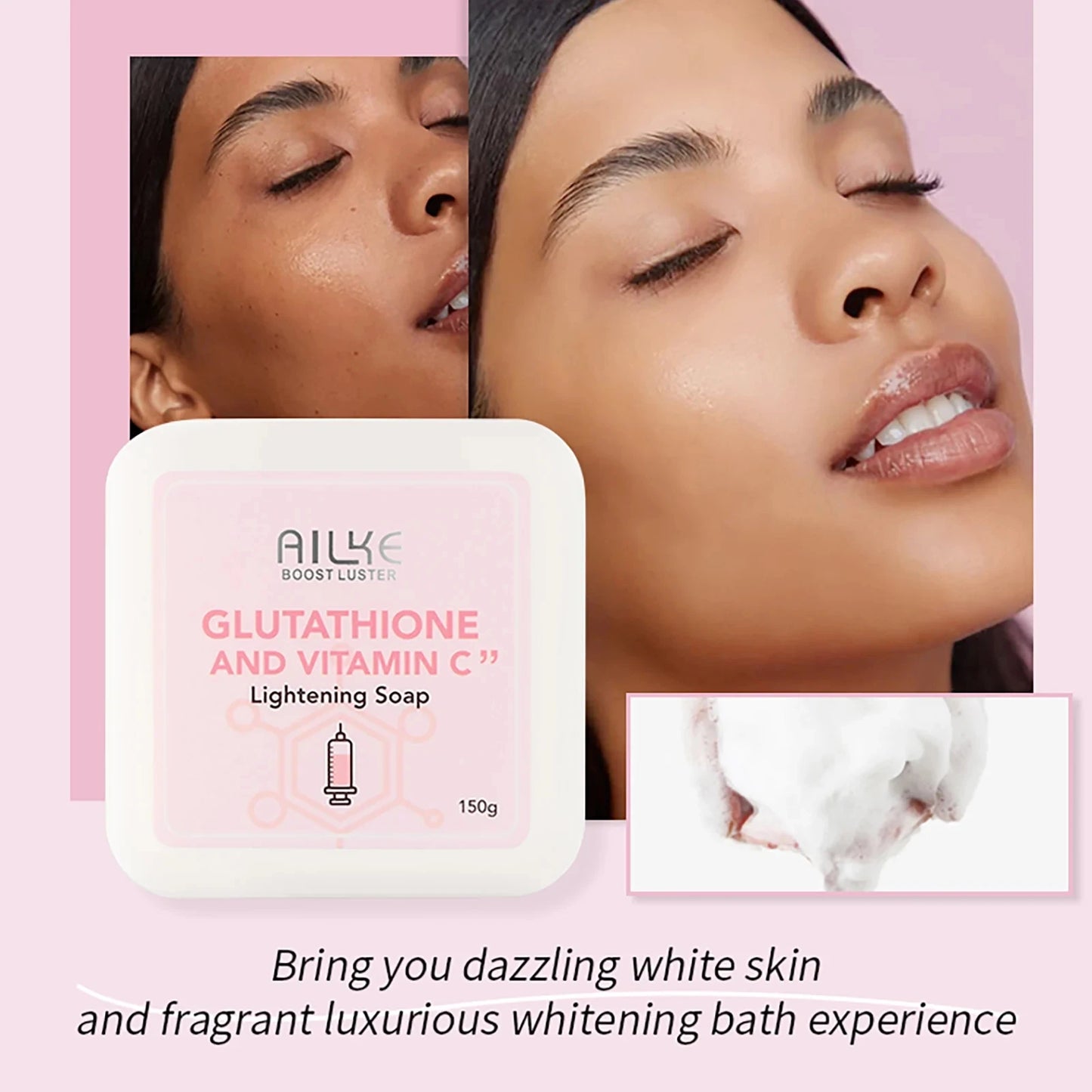 AILKE Whitening Skin Care Cream, Lightening Lotion, Remove Dark Spots With Glutathion, Shea Butter, Moisturizing Body Cream
