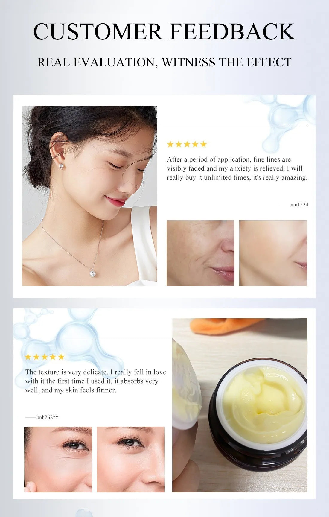 FAIRKING Retinol Anti-Aging Face Cream Reduces Wrinkles and Smoothes Rough Skin Face Skin Care Increase Skin Elasticity 30g