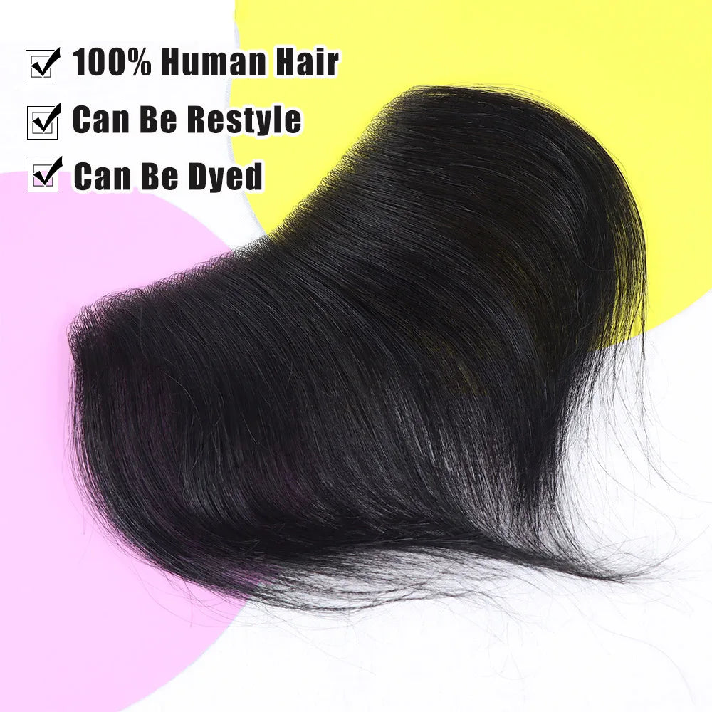 Natural Human Hair Forehead Hairline Toupee Men's Capillary Prosthesis Thin Skin Hairpiece Replacement System Remy Hair