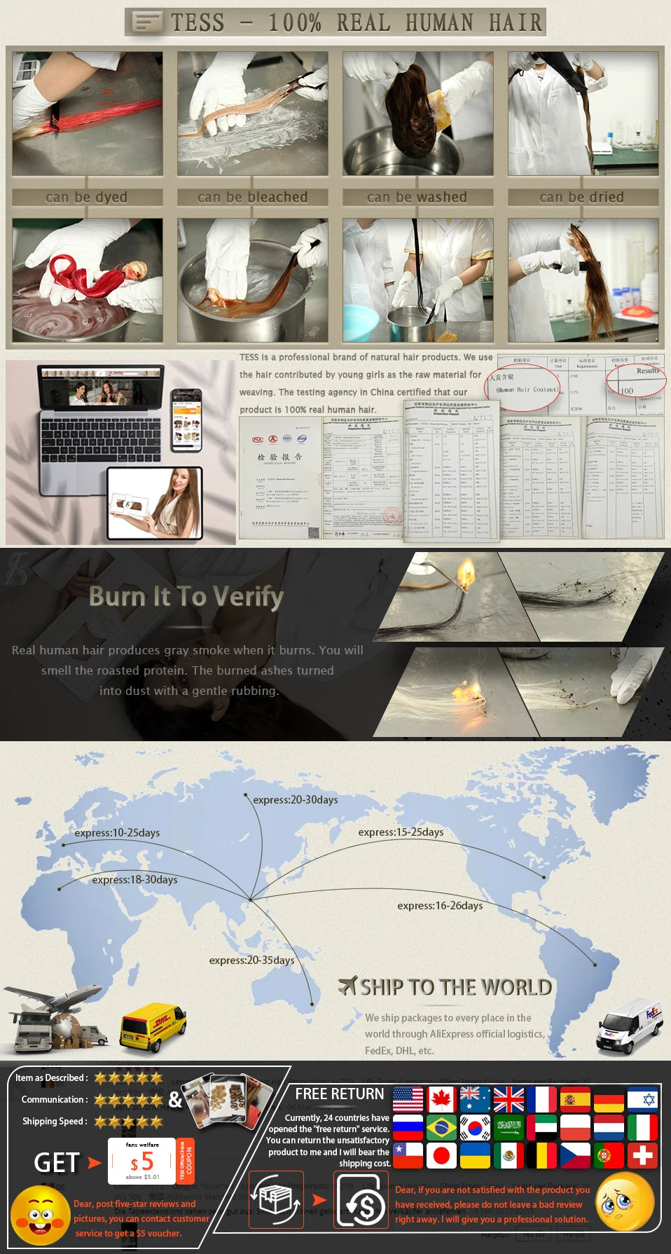 TESS Women Topper 7x12.5cm Hair Toppers With Bangs Hair Clips Natural Hair Wigs 100% Human Hair Silk Base Clip In Hair Extension