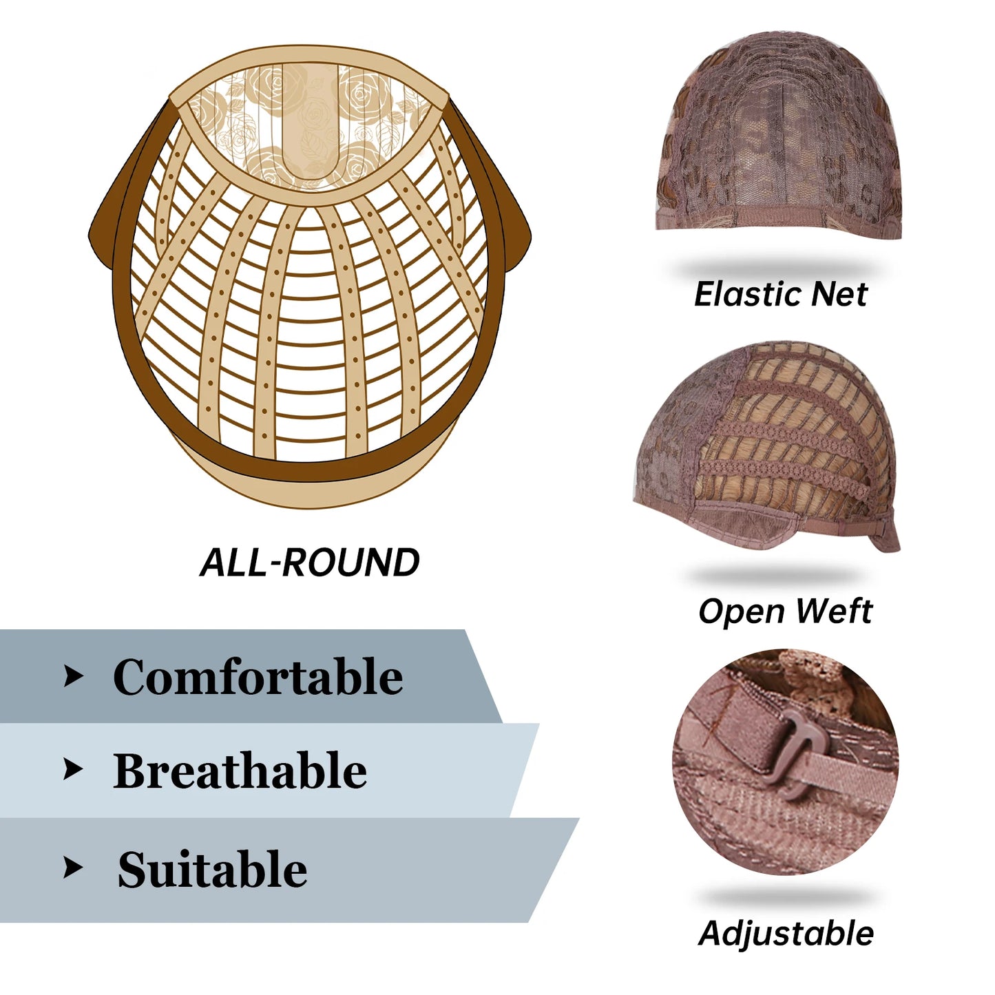 HENRY MARGU Brown Short Bob Straight Wigs with Pink Highlight Women Brown Daily Wig Synthetic Hair Wig with Bangs Heat Resistant