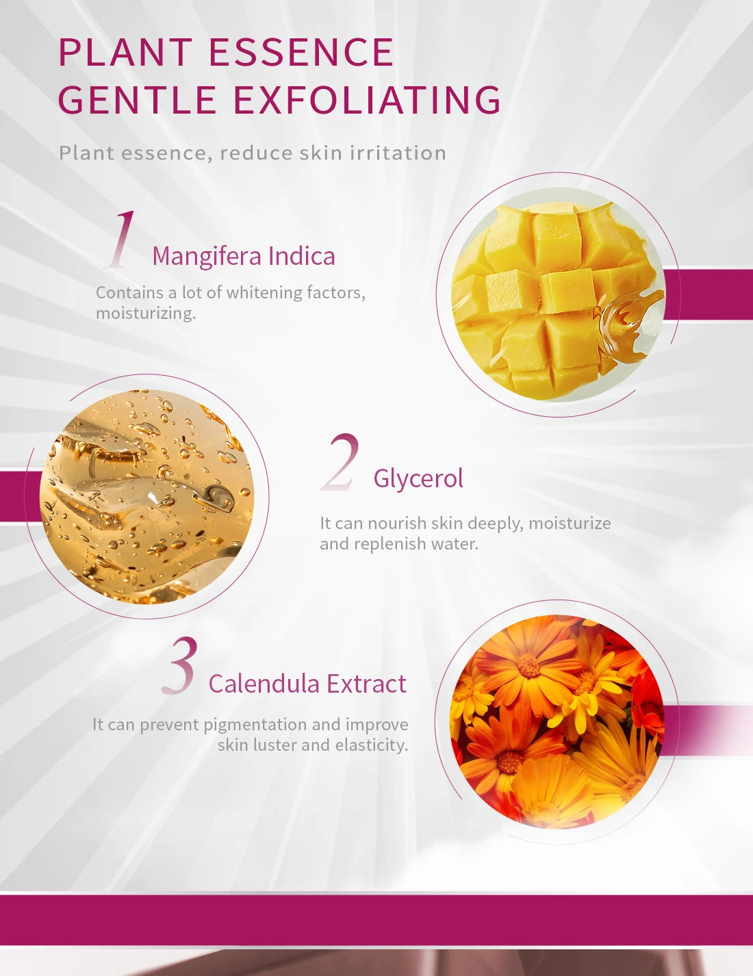 Face Exfoliating Cream Skin Care Whitening Moisturizer Repair Facial Scrub Cleaner Acne Blackhead Treatment Remove Face Cream