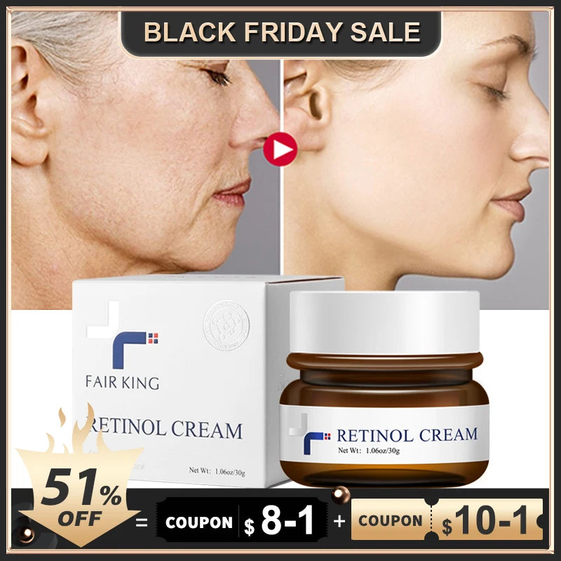 FAIRKING Retinol Anti-Aging Face Cream Reduces Wrinkles and Smoothes Rough Skin Face Skin Care Increase Skin Elasticity 30g