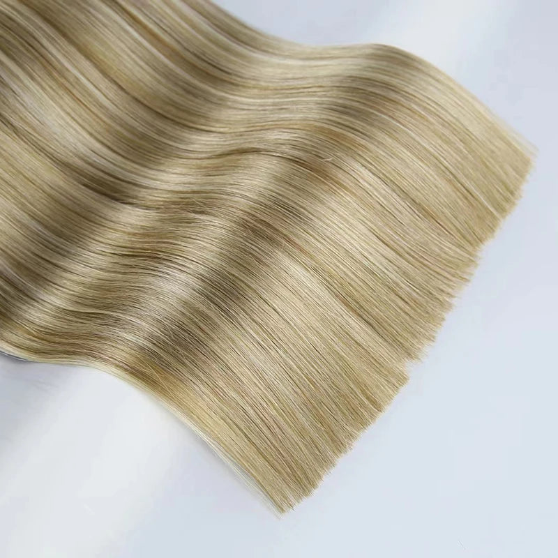 Remy Nano Ring Tip Elastic Hair Real Straight #60 Burmese Human Hair Extensions 14-30INCH Fusion Virgin Hair Extensions