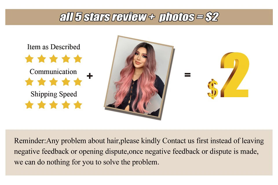 ALAN EATON Ombre Blonde Brown Wave Synthetic Wig Long Natural Looking Hair Wigs with Bangs for Women Daily Heat Resistant Fiber