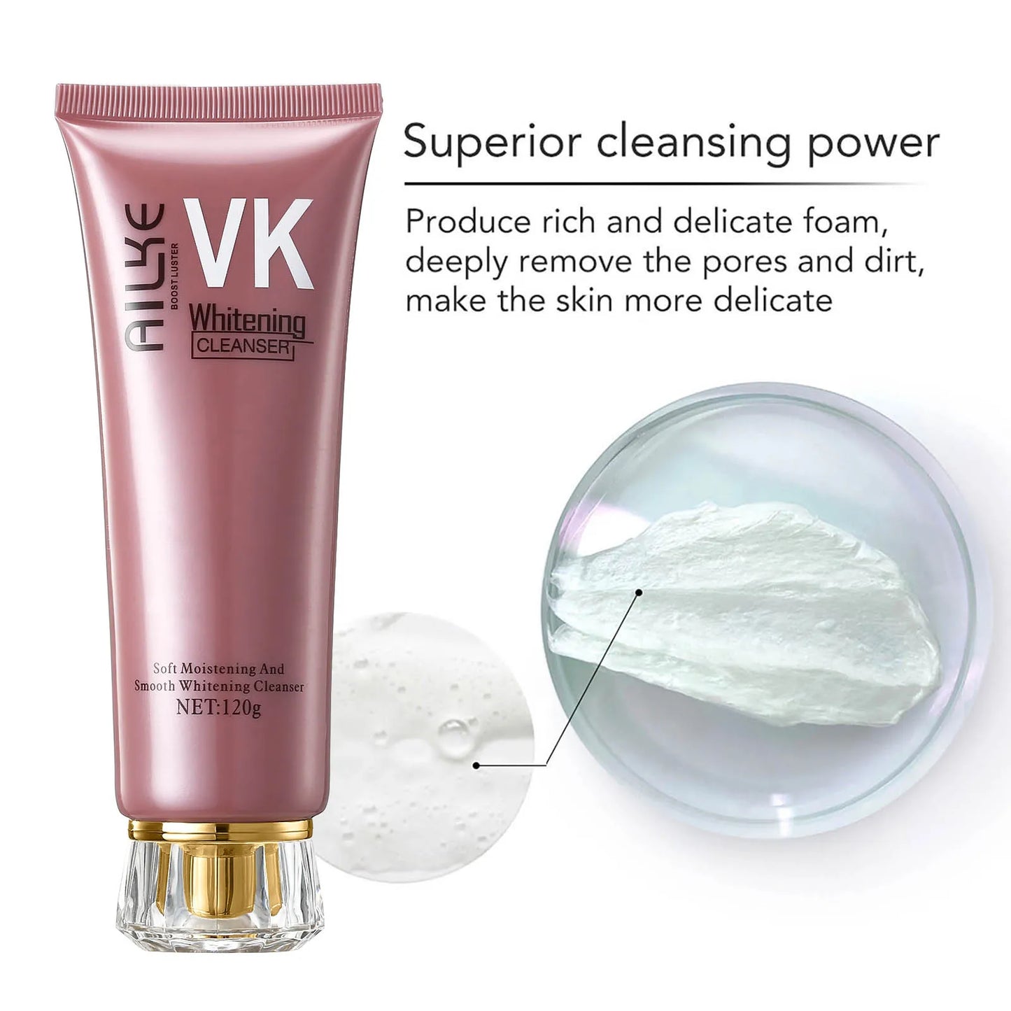 AILKE Lightening Anti-Wrinkle Face Cream With Collagen, Hyaluronic Acid, Whitening Skin Care Women Facial Moisturizer Set