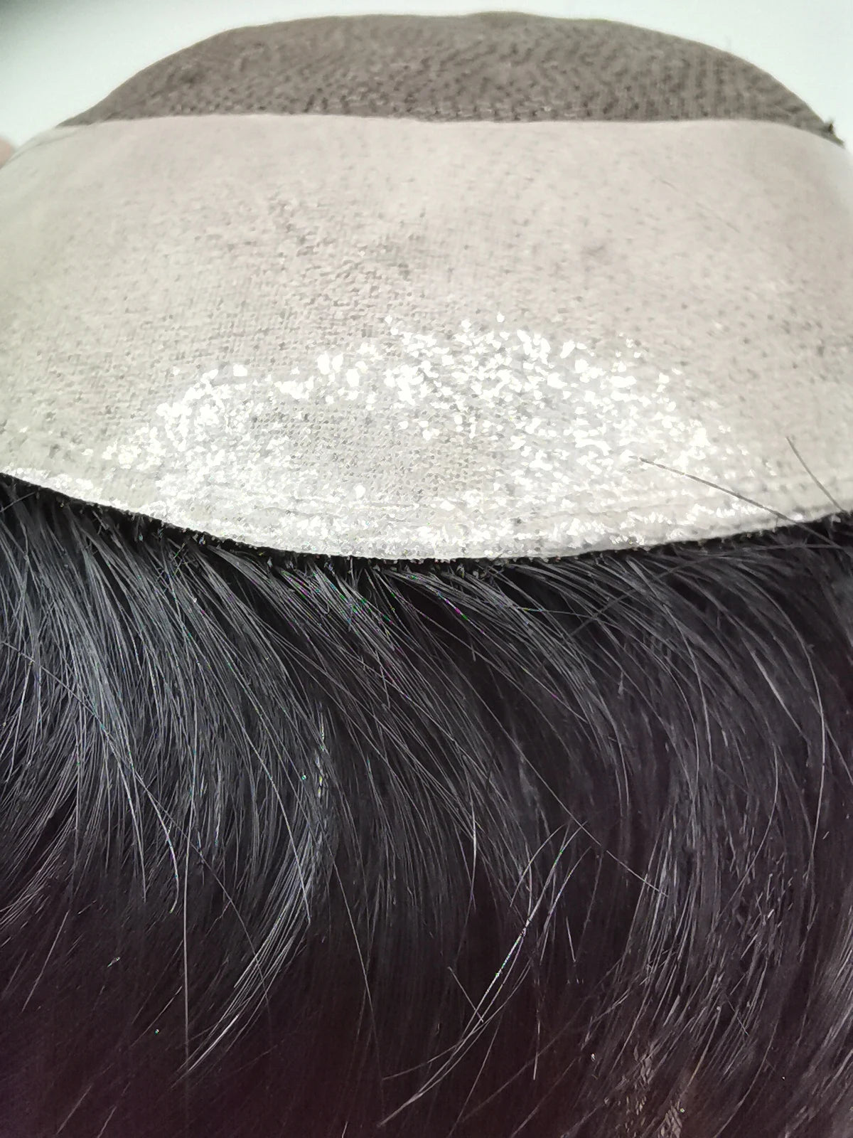 N.L.W Toupee for Men Fine Mono Men Toupee Human Hair Replacement System Hair prosthesis Hair wigs Natural Black Hair Units